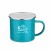 Custom Iron and Stainless Steel Camping Mug with Logo - Teal