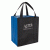 Black/Royal Blue Wholesale Insulated Tote Bags | Grande Custom Branded Thermal Totes | Wholesale Mylar Lined Tote Bags