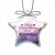 Jade Glass Star Ornament with Vivid Full Color