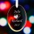 Personalized Couples Etched Glass Oval Ornament