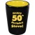 Black Matte 1.5 oz Custom Logo Imprinted Shot Glasses with Colored Interiors - Yellow