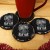 Personalized Merry Christmas Round Slate Coasters - Set of 4 | Personalized Coasters For Christmas