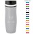 Full Color Persona Wave Vacuum Tumbler with available band colors - Gray