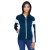 Women's Full Zip Jacket Custom Embroidered - dark navy/white