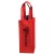 VSingle Bottle Printed Promo Wine Bag with Company Logo - Red