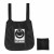 Black Convertible Rip Stop Tote Bag Backpack with Logo