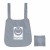 Gray Convertible Rip Stop Tote Bag Backpack with Logo