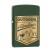 Custom Engraved USA Made Zippo Matte Color Windproof Lighter - Green