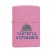 Custom USA Made Zippo Matte Color Windproof Lighter - Pink