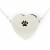 Secret Message Heart Envelope Paw Print Locket