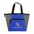 Imprinted Wide Open Cooler Lunch Bag - Royal Blue with Gray