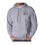 Grey Gildan Hooded Pullover Sweatshirt with Imprinted Logo