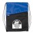 Drawstring Backpack-Zipper Pocket-Two-Tone: Blue 