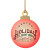 Full Color Pulpboard Bulb Shape Ornament - One or Two Sides
