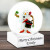 Snowman Personalized Snow Globe | Custom Snow Globe Frosty With Cardinals