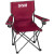 Folding Camp Chair Promotional Custom Imprinted With Logo - Burgundy