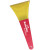 Custom Long Polar Ice Scraper- Transparent yellow blade, Red handle