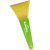 Custom Long Polar Ice Scraper- Transparent yellow blade, Lime green handle