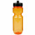 Orange Custom Logo Printed Translucent 22 oz Bike Bottles with Push-Pull Lids