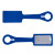 Promotional Silicone Luggage Tag Blue