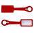 Promotional Silicone Luggage Tag Red