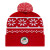 Embroidered Logo Snowflake Knit Cap - True Red
