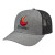 Embroidered Premium Melange Trucker Mesh Back Cap - Gray-Black