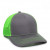 Custom Embroidered Ultimate Trucker Cap - Charcoal/neon green