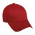 Structured Cotton Twill Cap with Embroidered Logo Cardinal