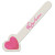 Custom Horizontal Heart Emery Board Promotional - Natural