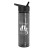 Custom Slim Fit Water Bottles Flip Straw Lid - Smoke bottle, Black lid