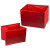 Red Custom Debossed Venezia Folding Bin