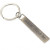 Logo Engraved Bar Key Tag Stainless Steel