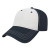 Custom 3D Embroidered Relaxed Golf Cap - White/Navy