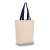 Navy Custom 12 oz. Natural Cotton Canvas Tote