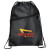Imprinted Robin Drawstring Bag - Black