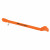 Promotional Back Scratcher Shoehorn - Orange