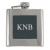 Monogrammed Flask with Black Plate