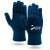 Logo Blue Knit Touchscreen Gloves