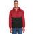 Embroidered Harriton Adult Packable Nylon Jacket - Red/black