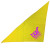 Big Doggy Bandana with Logo | Custom Imprinted Triangle Bandanas - Yellow