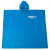 PVC Vinyl Rain Poncho- Blue