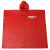 PVC Vinyl Rain Poncho- Red