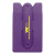 Imprinted Silicone Stand and Smart Wallet - Purple