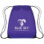 Large Drawstring Sports Pack- Best Promotional Cheap Drawstring Backpacks - Purple