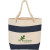 Promotional 16 oz Cotton Rope Handle Tote - Navy