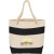 Promotional 16 oz Cotton Rope Handle Tote - Black