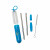 Promotional Paloma Stainless Steel Straw Set Light Blue