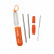 Promotional Paloma Stainless Steel Straw Set Orange