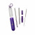 Promotional Paloma Stainless Steel Straw Set Purple